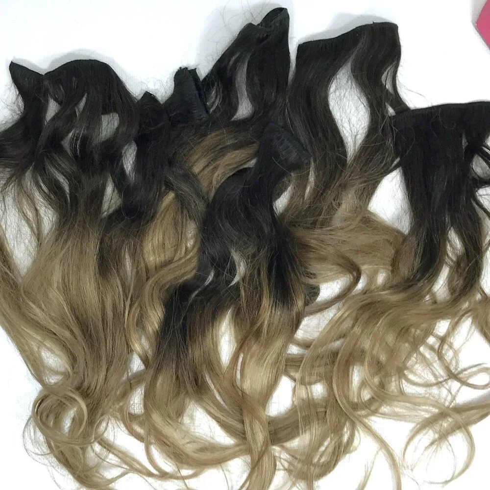 100% Remy Human Hair Clip In Hair Extensions 18